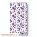 Purple Blush Floral Premium Buttery Soft Crib Sheet – Gentle, Stretchy & Secure Fit