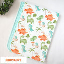 Dinosaurs Premium Baby & Toddler Minky Blanket 30x40  - The Classics