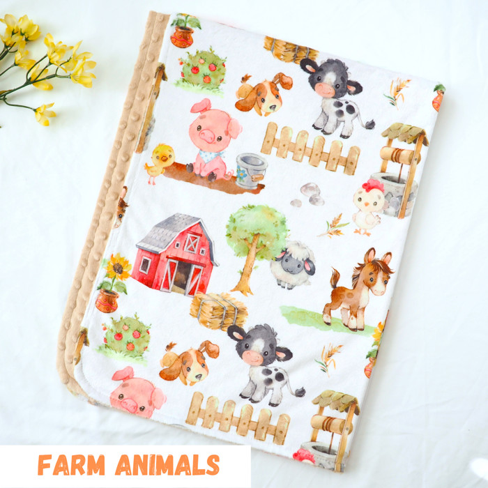 Premium Baby & Toddler Minky Blanket 30x40  - The Classics