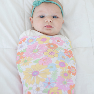 Buttery Soft & Stretchy Swaddle Blanket – Large 47x47 Baby Essential