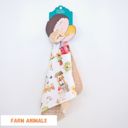 Farm Animals Premium Mini Minky Blanket – 18x18 Baby & Toddler Snuggle Essential