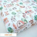 Farm Life Premium Buttery Soft Crib Sheet – Gentle, Stretchy & Secure Fit
