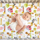  Premium Buttery Soft Crib Sheet – Gentle, Stretchy & Secure Fit