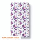 Purple Blush Floral Premium Buttery Soft Crib Sheet – Gentle, Stretchy & Secure Fit - Last Chance!