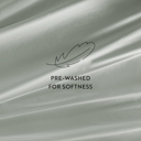 Full/Double Green Mist 300 Thread Count Cotton Sheet Set in Essential Colors