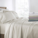 Full/Double Ivory 300 Thread Count Cotton Sheet Set in Essential Colors