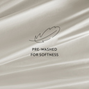 Full/Double Ivory 300 Thread Count Cotton Sheet Set in Essential Colors