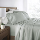 Queen Green Mist 300 Thread Count Cotton Sheet Set in Essential Colors