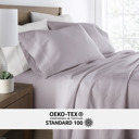 Queen Mauve 300 Thread Count Cotton Sheet Set in Essential Colors