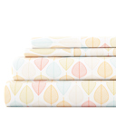 Queen Fall Foliage Yellow Patterned Ultra-Soft Bed Sheet Set - Bohemian Patterns