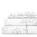 King Vines Gray Patterned Ultra-Soft Bed Sheet Set - Bohemian Patterns