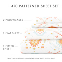  Patterned Ultra-Soft Bed Sheet Set - Bohemian Patterns