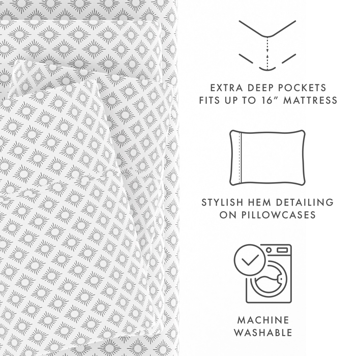 Patterned Ultra-Soft Bed Sheet Set - Classic Patterns