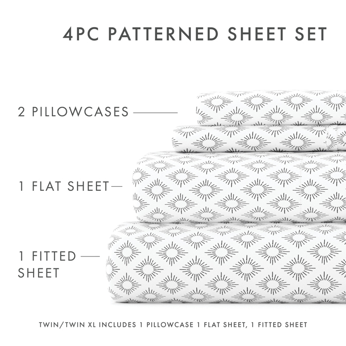 Patterned Ultra-Soft Bed Sheet Set - Classic Patterns
