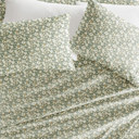 California King Floral Dream Eucalyptus Patterned Ultra-Soft Bed Sheet Set - Delicate Blossoms