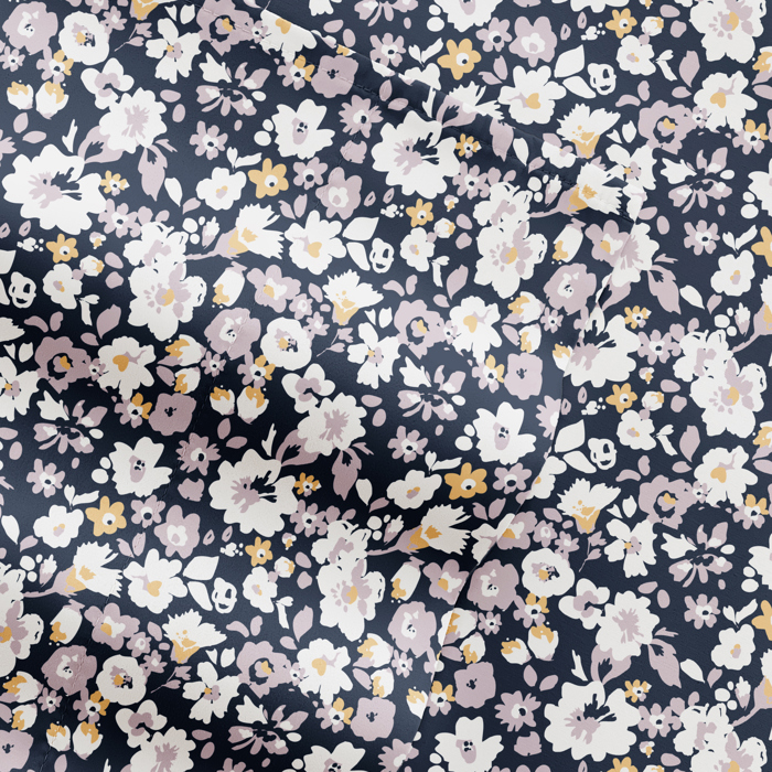 Patterned Ultra-Soft Bed Sheet Set - Delicate Blossoms