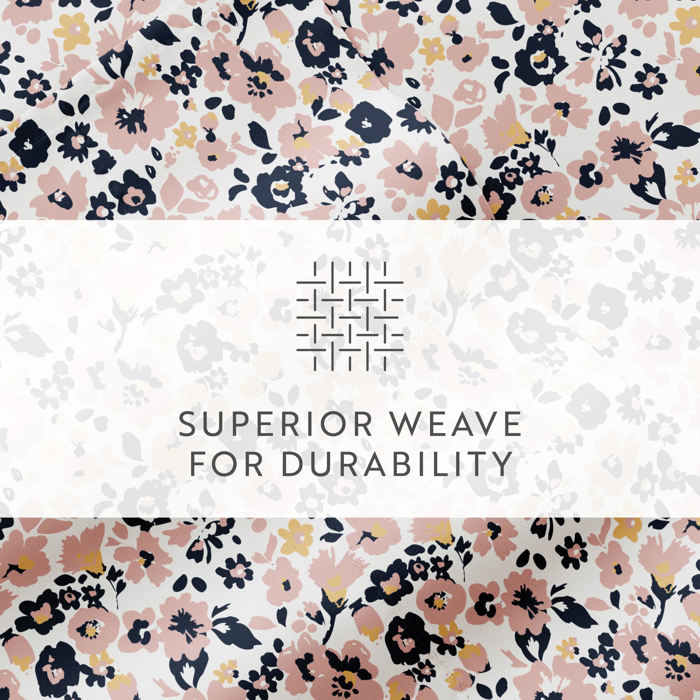 Patterned Ultra-Soft Bed Sheet Set - Delicate Blossoms
