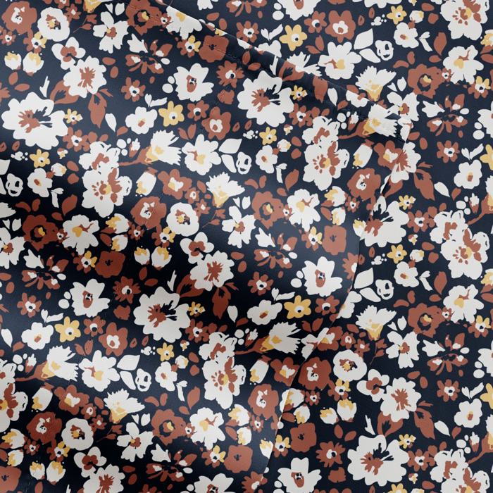 Patterned Ultra-Soft Bed Sheet Set - Delicate Blossoms