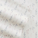 California King Painted Meadow Ivory Patterned Ultra-Soft Bed Sheet Set - Delicate Blossoms