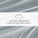 Full/Double Modern Circles Sky Blue Patterned Ultra-Soft Bed Sheet Set - Delicate Details