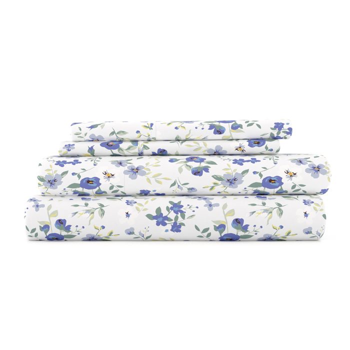 Patterned Ultra-Soft Bed Sheet Set - Garden Farmhouse