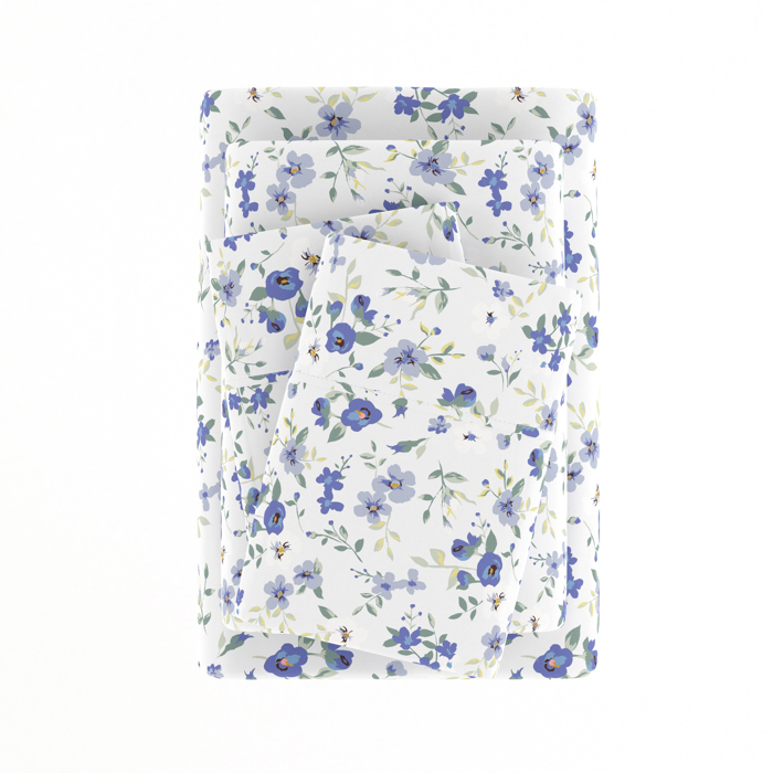 Patterned Ultra-Soft Bed Sheet Set - Garden Farmhouse