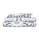California King Garden Estate Navy Patterned Ultra-Soft Bed Sheet Set - Garden Farmhouse