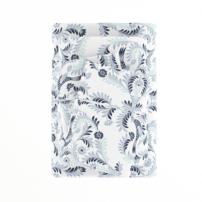 Patterned Ultra-Soft Bed Sheet Set - Garden Farmhouse