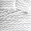 Twin Arrow Gray Patterned Ultra-Soft Bed Sheet Set - Geometric Patterns