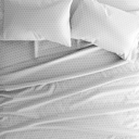 Twin Honeycomb Light Gray Patterned Ultra-Soft Bed Sheet Set - Geometric Patterns