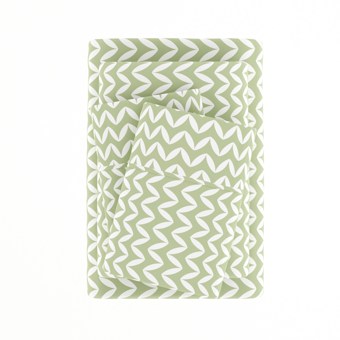 Patterned Ultra-Soft Bed Sheet Set - Geometric Patterns