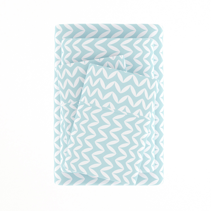 Patterned Ultra-Soft Bed Sheet Set - Geometric Patterns