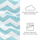  Patterned Ultra-Soft Bed Sheet Set - Geometric Patterns