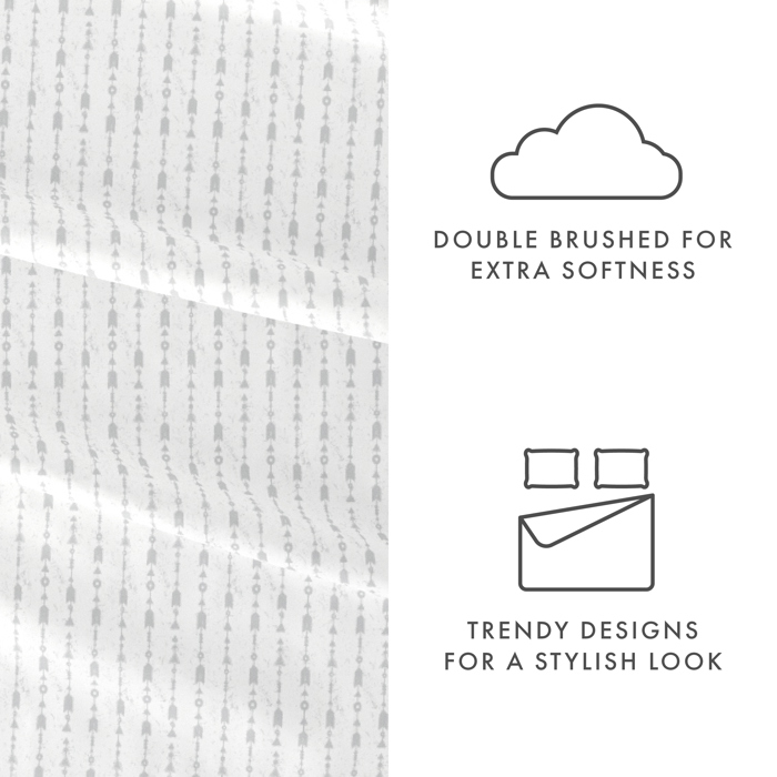 Patterned Ultra-Soft Bed Sheet Set - Modern Elegance
