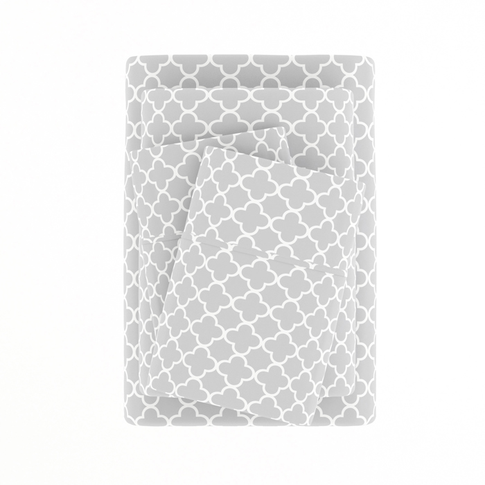 Patterned Ultra-Soft Bed Sheet Set - Modern Elegance