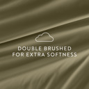 Full/Double Sage Essential Colors Microfiber Bed Sheet Set