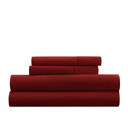 King Burgundy Essential Colors Microfiber Bed Sheet Set