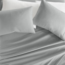 King Light Gray Essential Colors Microfiber Bed Sheet Set