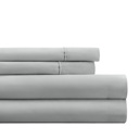 King Light Gray Essential Colors Microfiber Bed Sheet Set