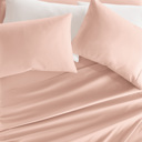 Queen Blush Essential Colors Microfiber Bed Sheet Set
