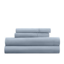 Queen Light Blue Essential Colors Microfiber Bed Sheet Set