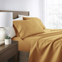 Twin Gold Essential Colors Microfiber Bed Sheet Set