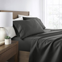 Twin Gray Essential Colors Microfiber Bed Sheet Set