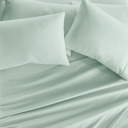 California King Mint Essential Colors Microfiber Bed Sheet Set with Extra Pillowcases