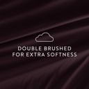 Full/Double Purple Essential Colors Microfiber Bed Sheet Set with Extra Pillowcases