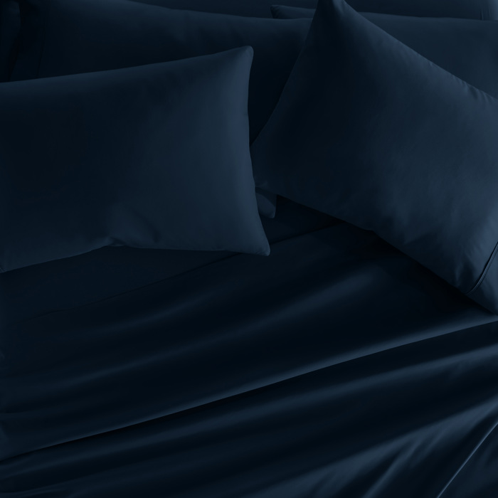 Essential Colors Microfiber Bed Sheet Set with Extra Pillowcases