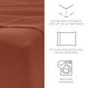 Twin Clay Essential Colors Microfiber Bed Sheet Set with Extra Pillowcases