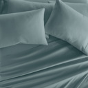 Twin Ocean Essential Colors Microfiber Bed Sheet Set with Extra Pillowcases