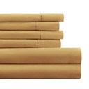 Twin XL Gold Essential Colors Microfiber Bed Sheet Set with Extra Pillowcases