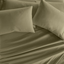 Twin XL Sage Essential Colors Microfiber Bed Sheet Set with Extra Pillowcases